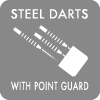 STEEL DARTS WITH POINT GUARD
